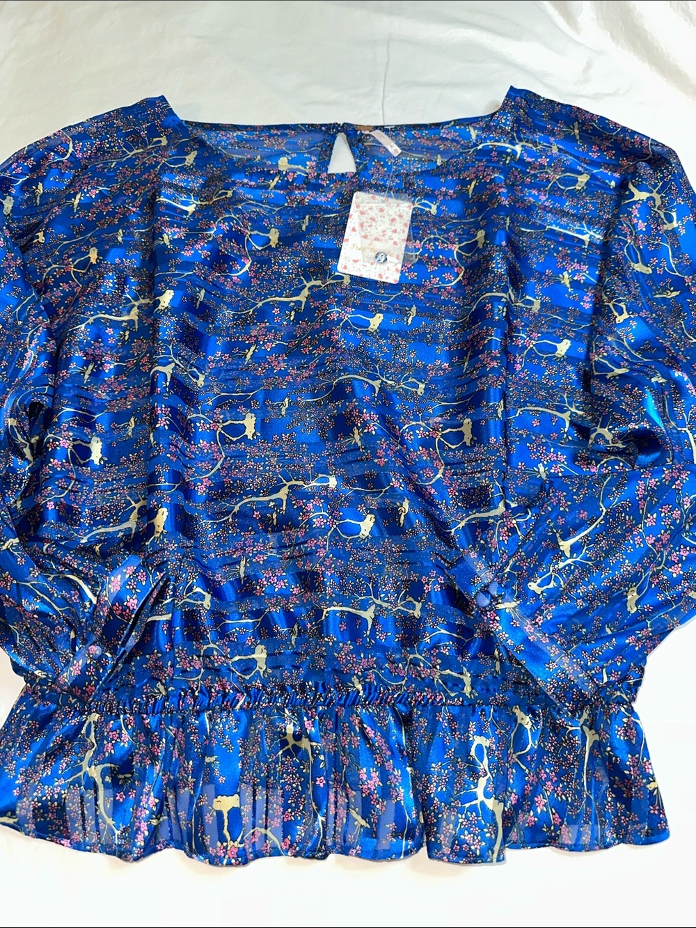 Free People Last Stop Blouse Size L